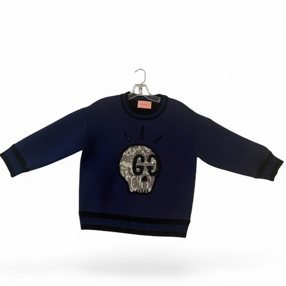 Gucci Sweaters - Gucci Swarovski Crystals Ghost Embroidery Sweatshirt